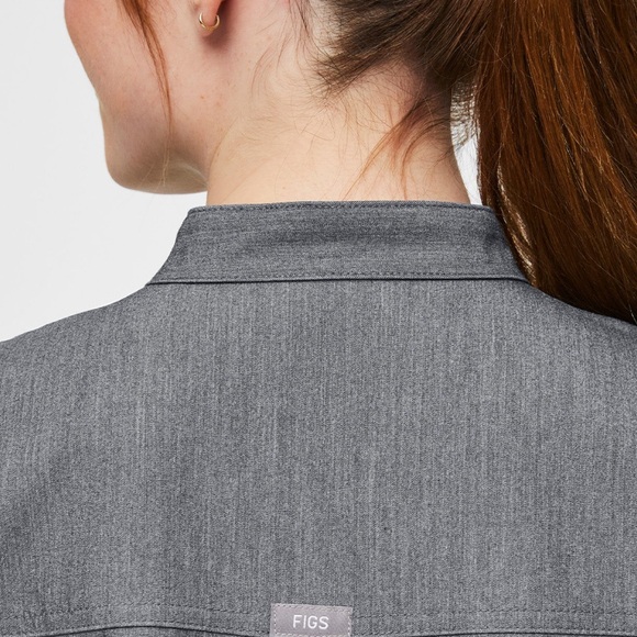 Figs Rafaela Graphite Scrub Top - Picture 3 of 7